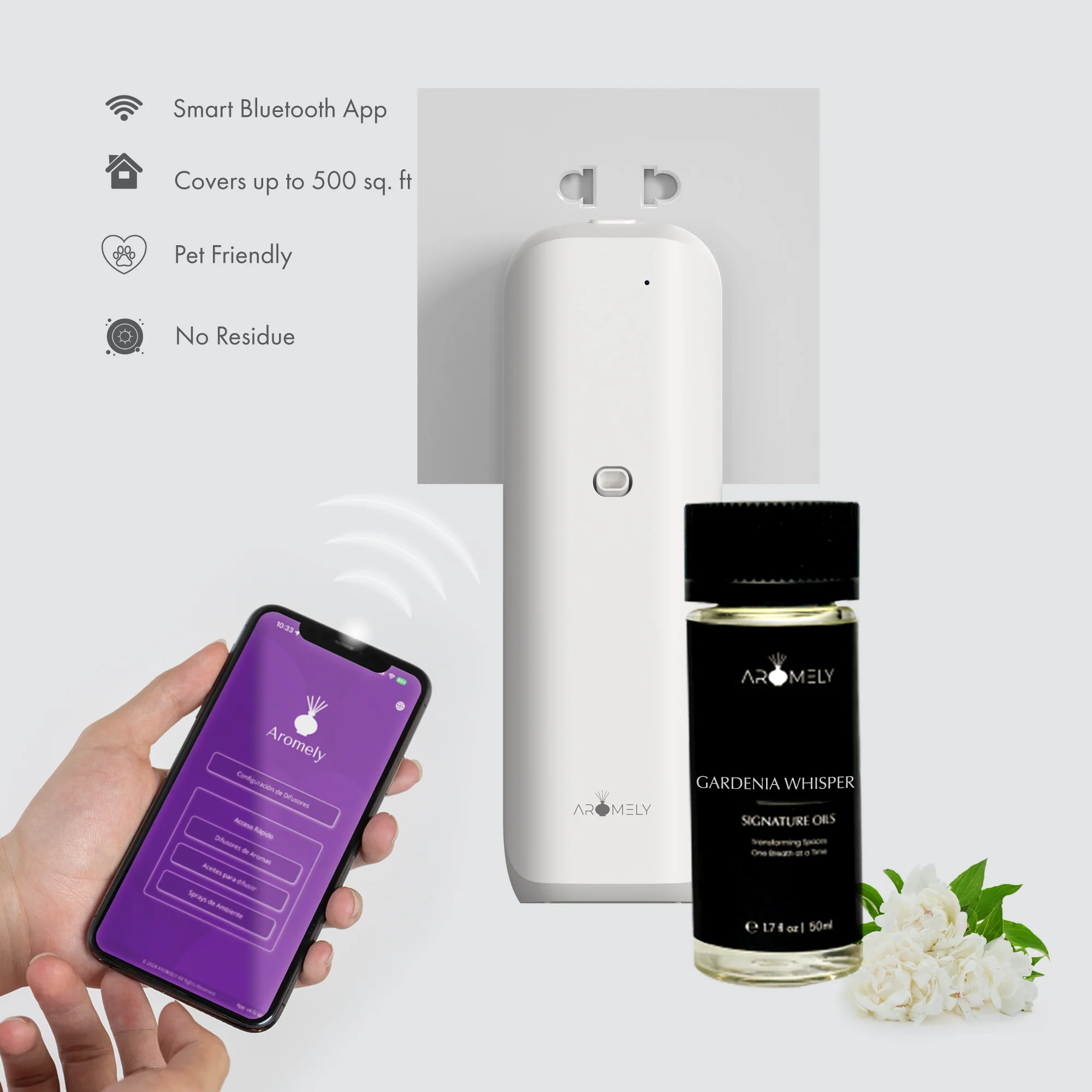 Aro Bliss Diffuser & Gardenia Whisper (50ml) Bundle - Image 4