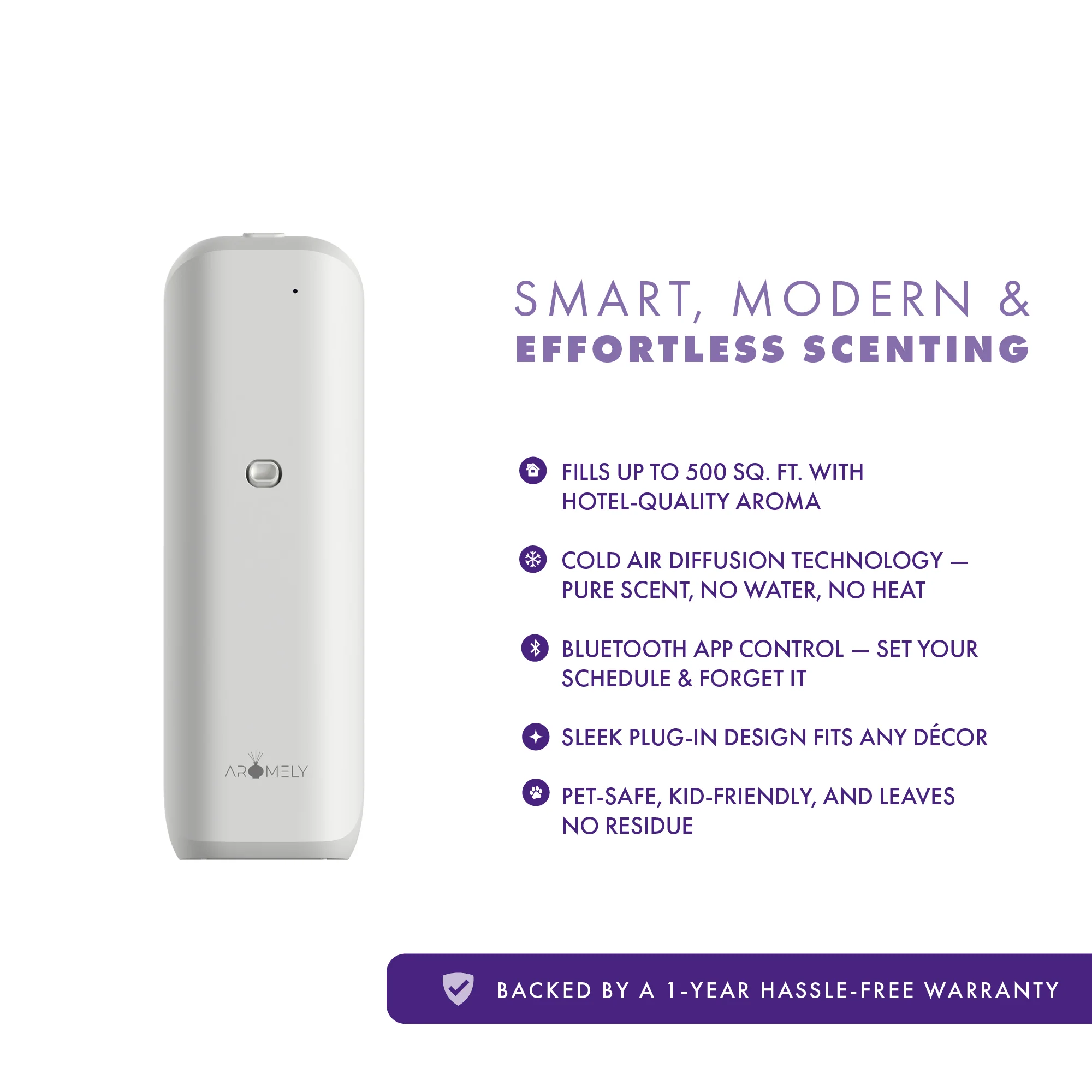ARO-BLISS - Smart Plug-In Bluetooth Scent Diffuser Up to 500 Sq Ft - Image 4