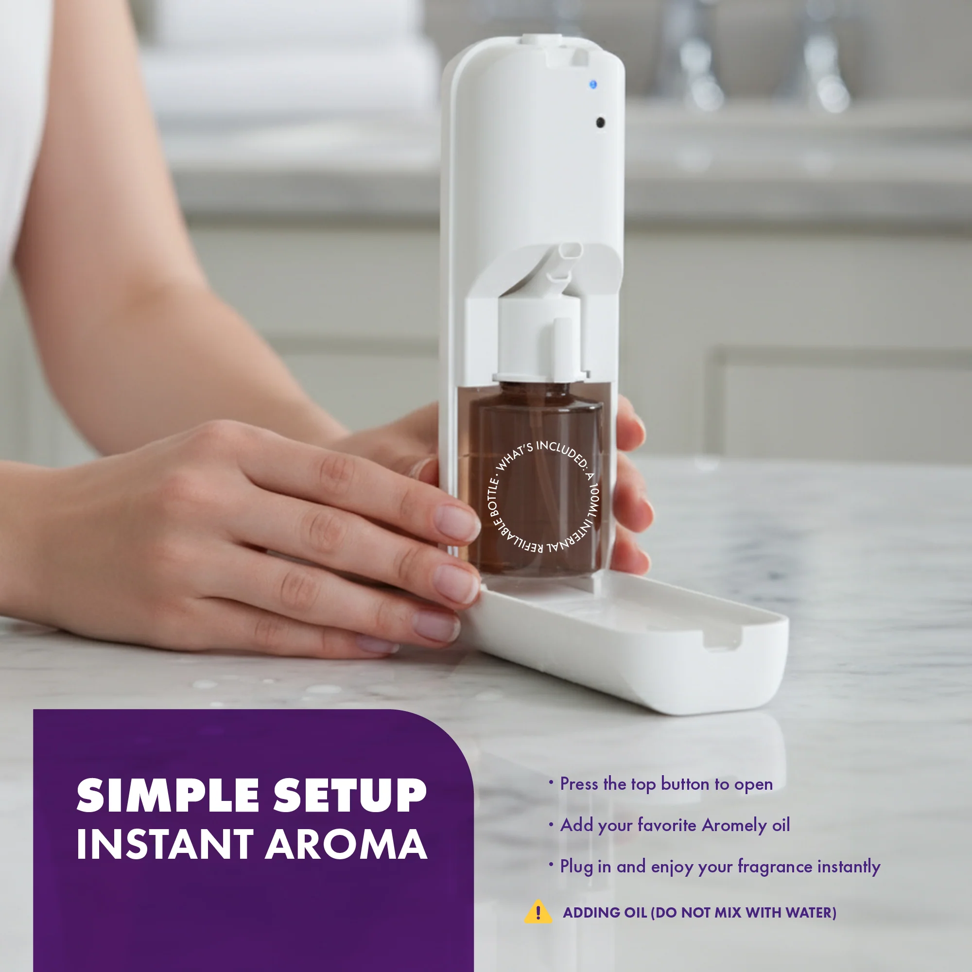 ARO-BLISS - Smart Plug-In Bluetooth Scent Diffuser Up to 500 Sq Ft - Image 5
