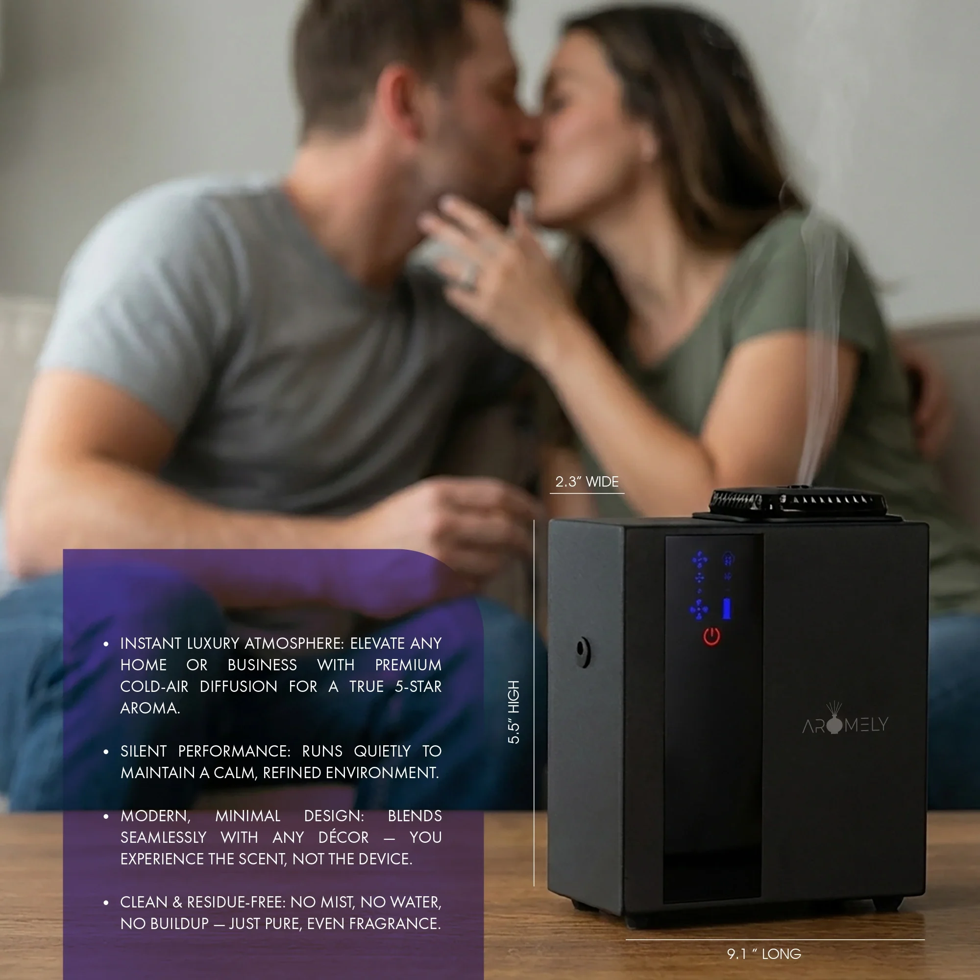 ARO HOME - Smart HVAC Scent Diffuser Up to 1,800 Sqft - Bluetooth & Waterless - Image 3
