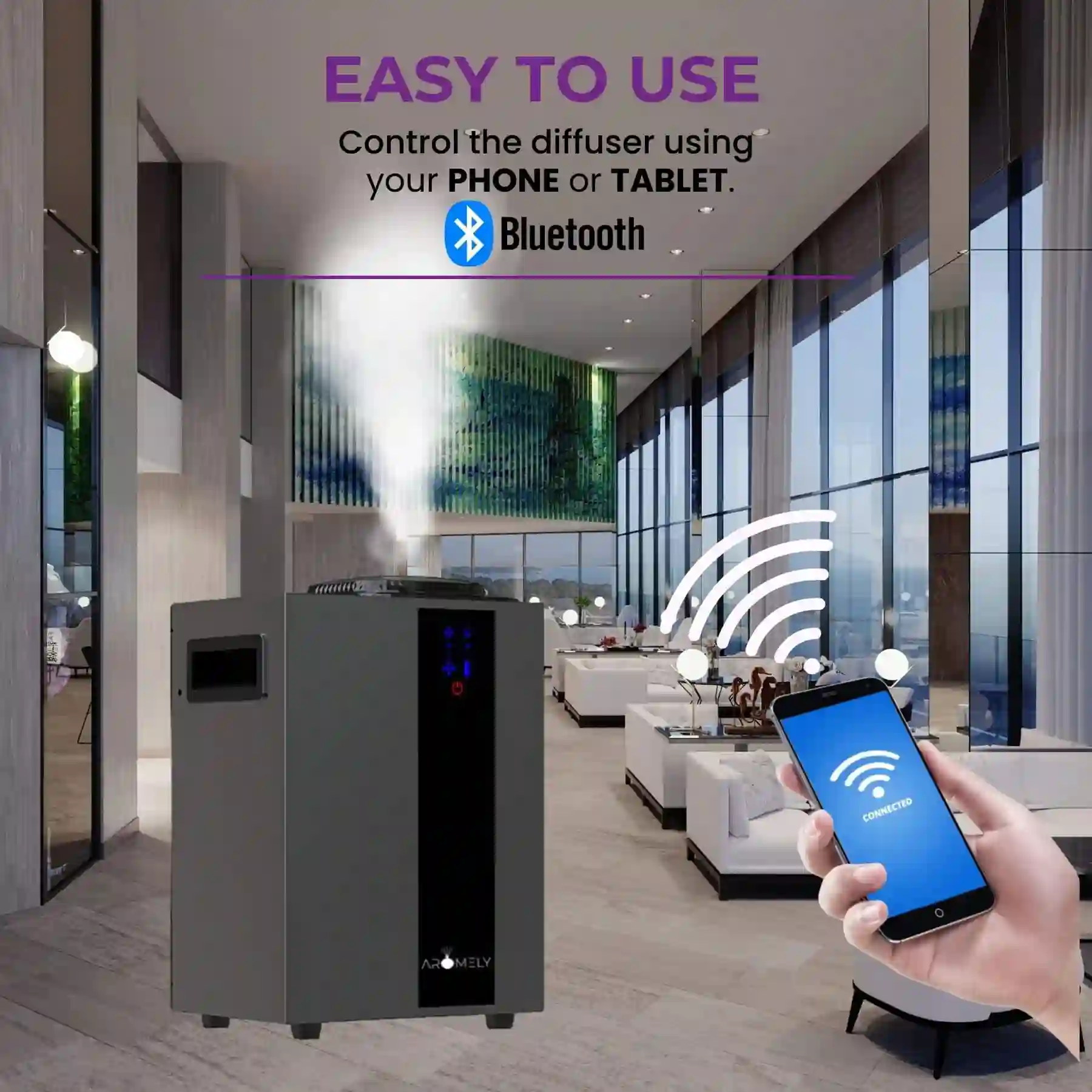 ARO PRO Smart HVAC Scent Diffuser Up to 4,000 Sqft - Bluetooth & Waterless - Image 6