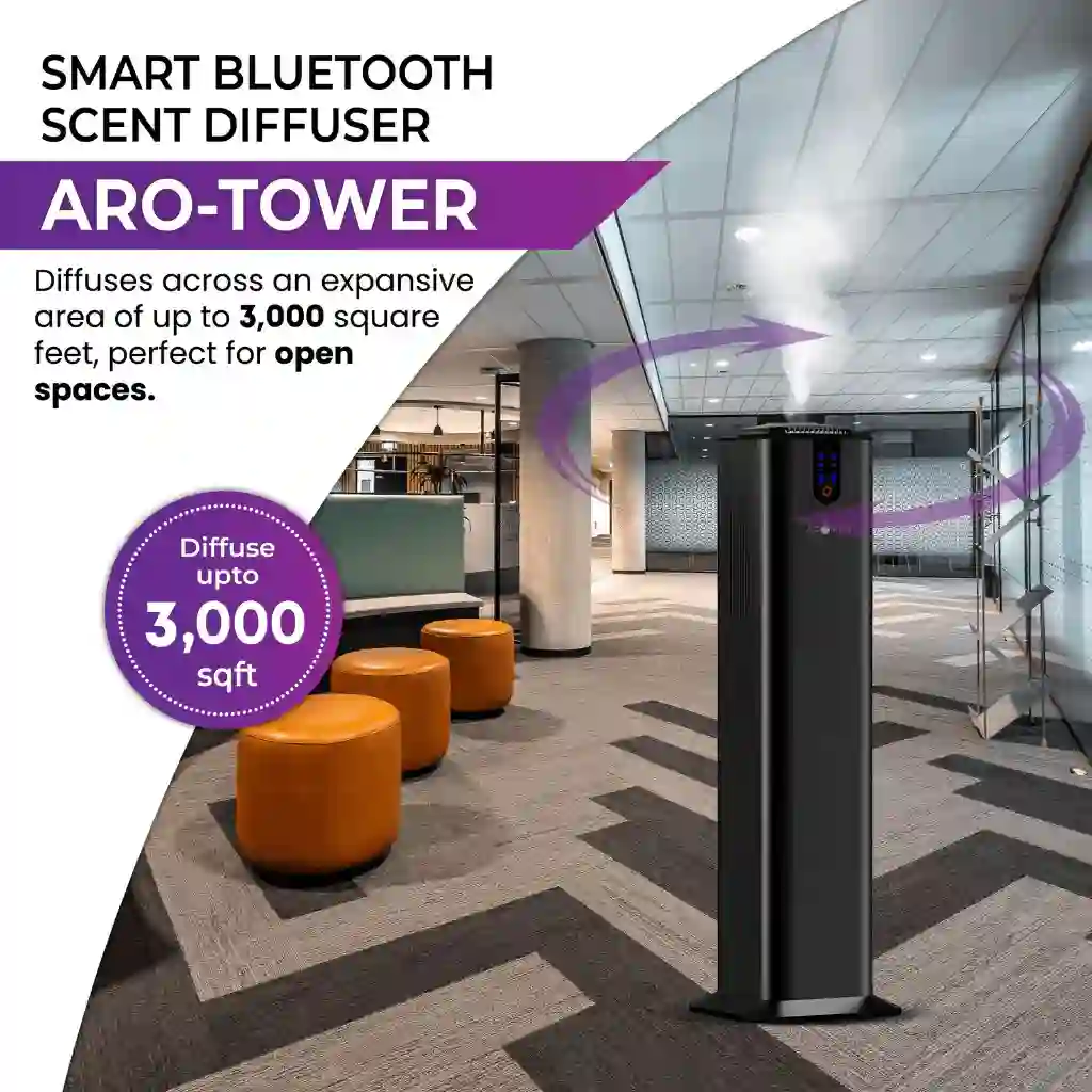 ARO TOWER - Smart Scent Diffuser for Home, Office & SPA Up To 3,000 Sqft. (Open Areas) - Image 14