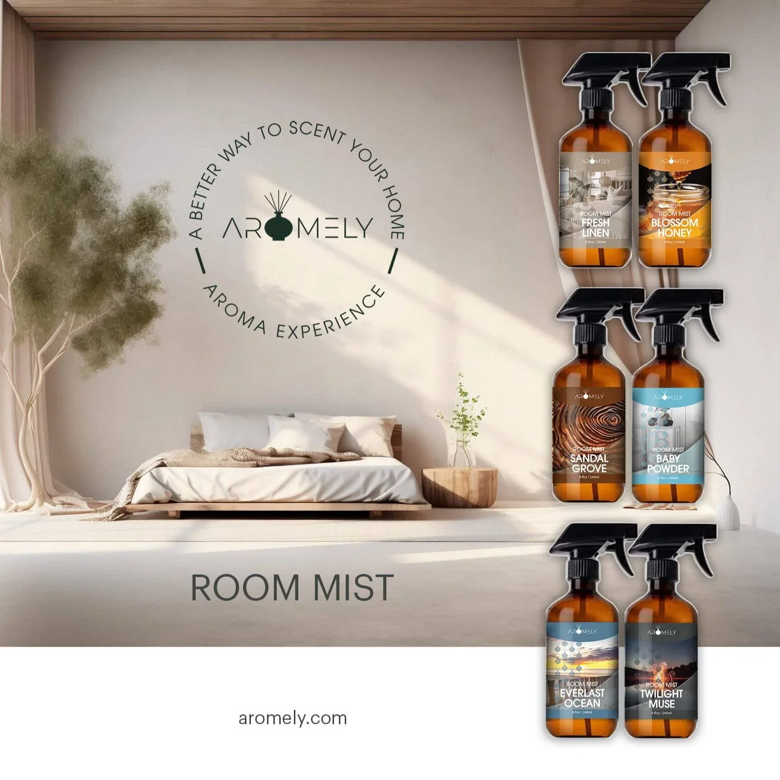 Aromely Room & Air Spray – 8FlOz (236ml), Made in USA - Image 8